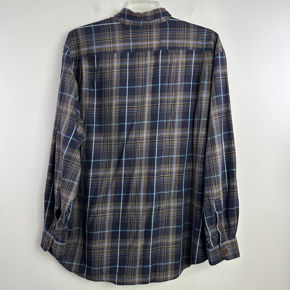 CC FILSON Seattle Blue Plaid Button Down Mens XXL Long Sleeve Cotton Lightweight - Picture 3 of 7